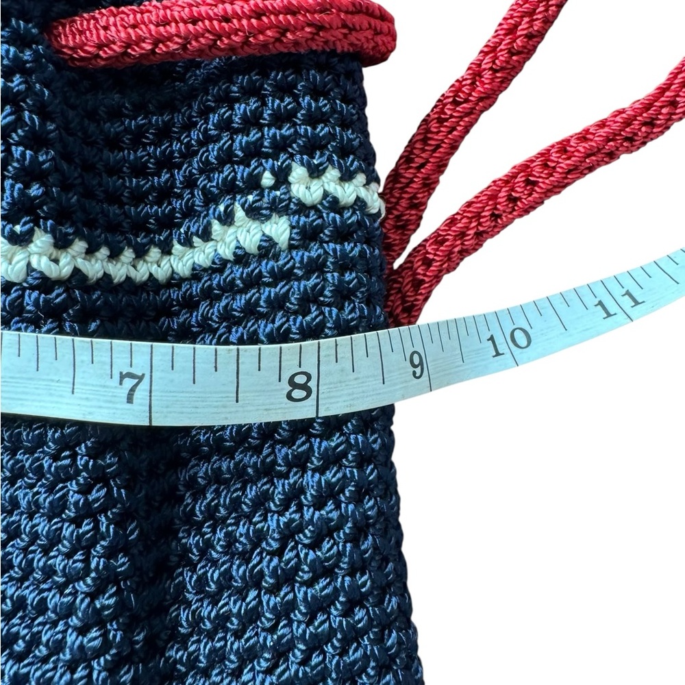 The Sak Navy and Red Crochet Backpack - Picture 3 of 8